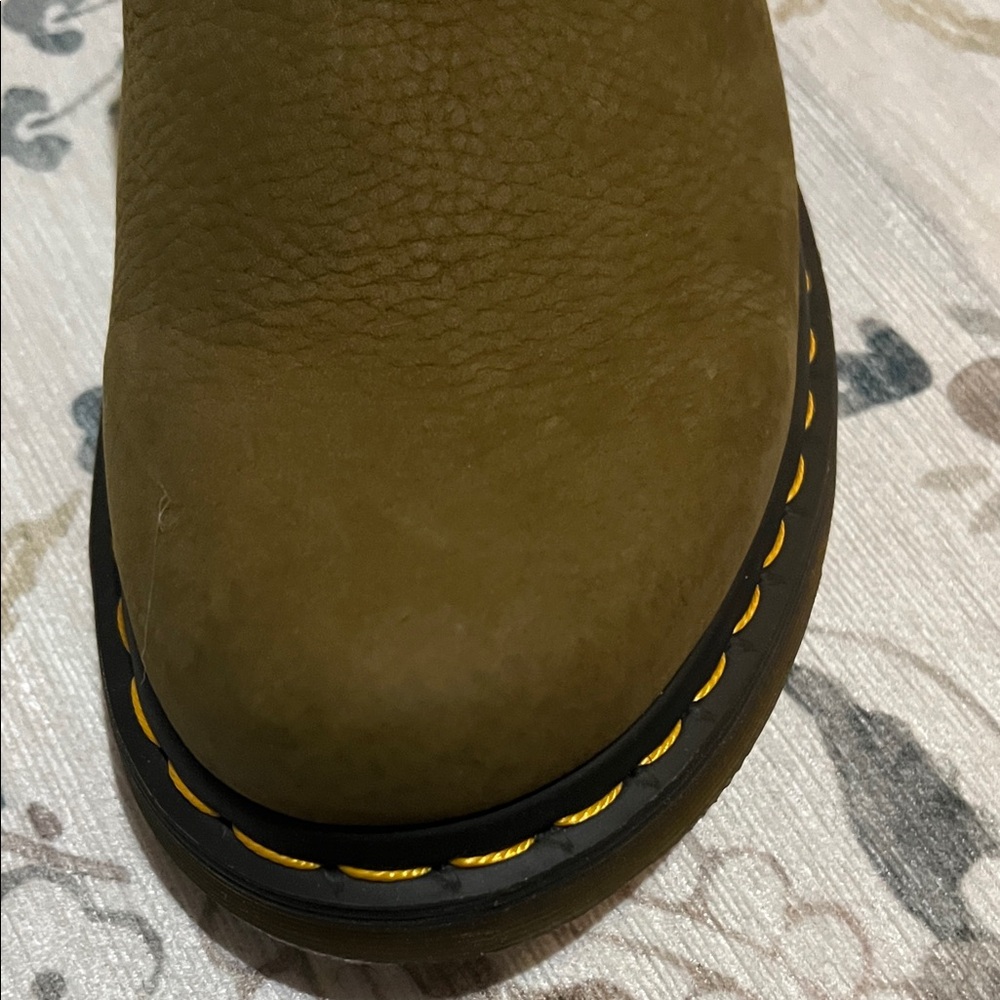 Olive Green Men's Casual Slip-On Shoes - Picture 6 of 9
